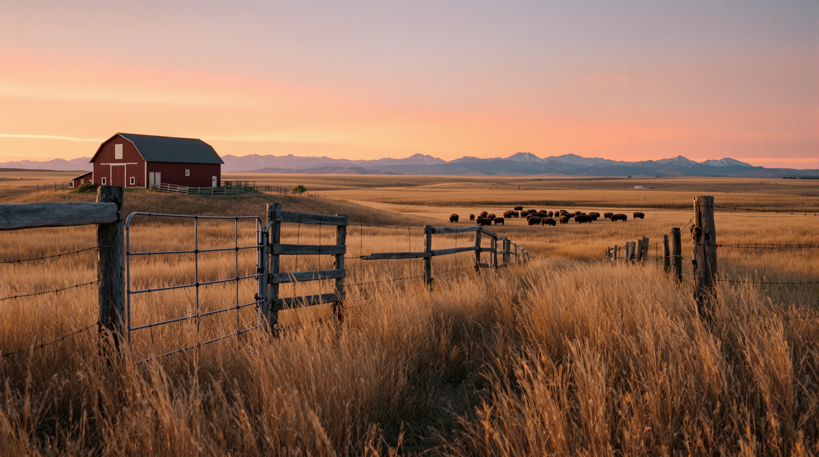 The Colorado prairie at first light